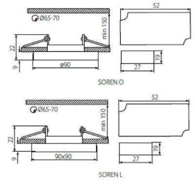 Точечный светильник Kanlux Soren L-BL 24414