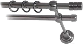 Lm Decor Цилиндр (антрацит, гладкая, 1.6м 16мм, 2 ряда)