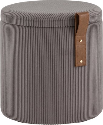 Пуфик Stool Group Руни XS с ящиком 24A2064CG-S-18 (вельвет темно-серый)