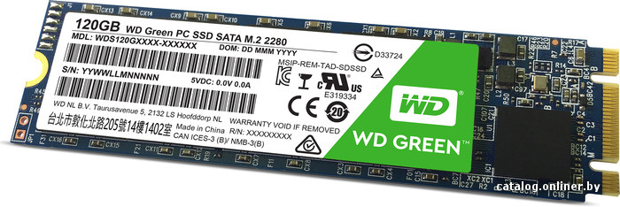 SSD WD Green M.2 2280 120GB [WDS120G1G0B]