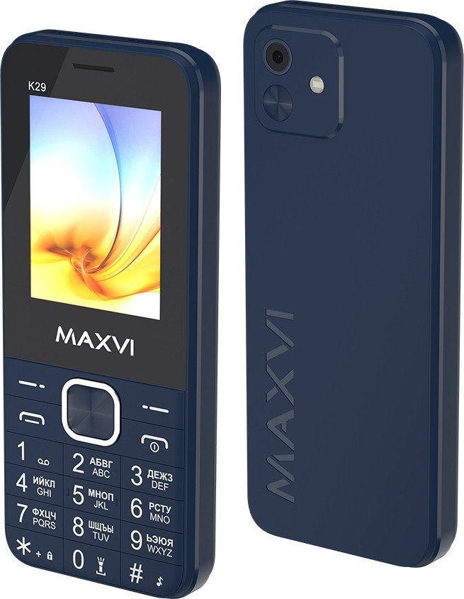 Кнопочный телефон Maxvi K29 (синий)