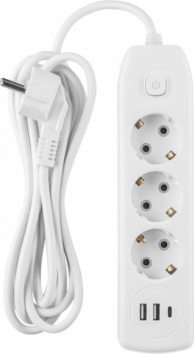 Удлинитель Онлайт OPE-USB-03-500-ESC-3x1 90840