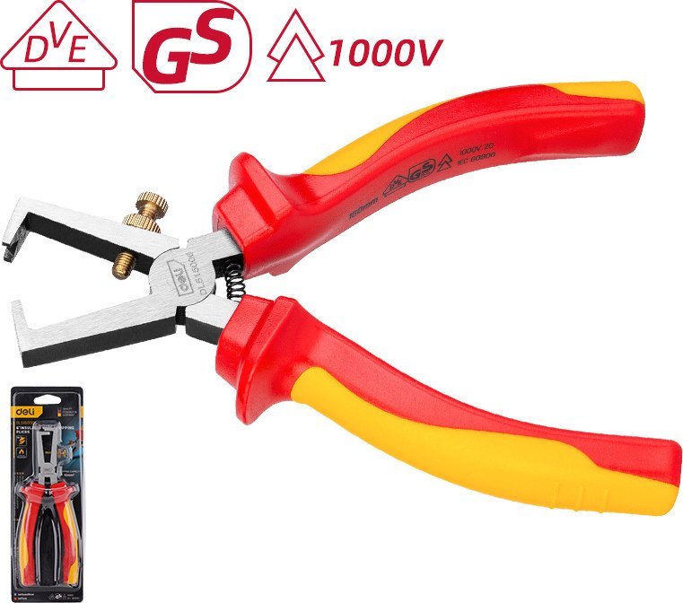 Инструмент для зачистки кабеля Deli YS EDL515006 (160мм)