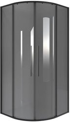 Душевой уголок Niagara NG-2827-34BLACK 100x100x195 (черный матовый/тонированное стекло)