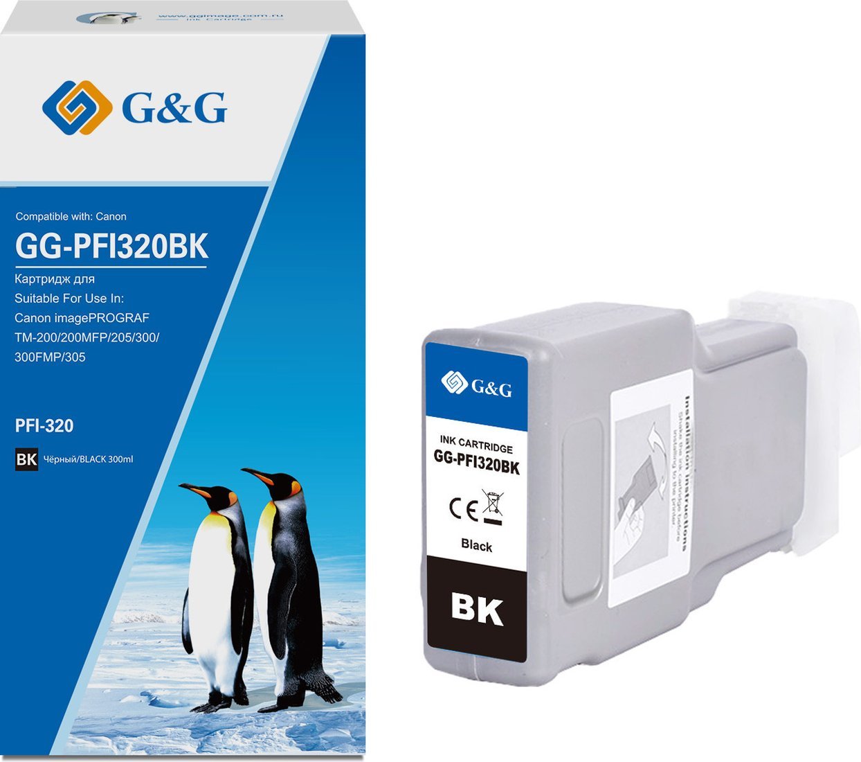Картридж G&G GG-PFI320BK