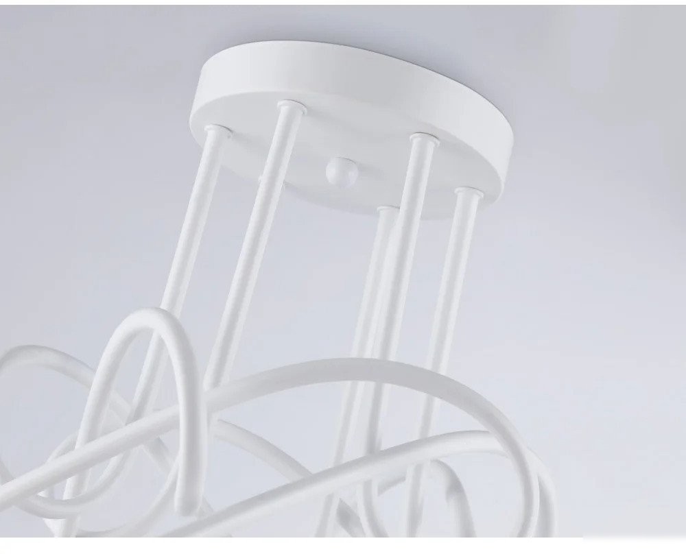 Люстра средней высоты Ambrella light Traditional TR80417/5 WH/CH (белый/хром )