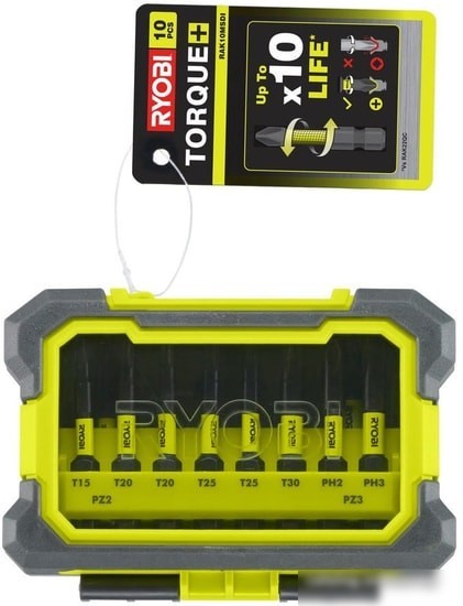 Набор бит Ryobi RAK10MSDI (10 предметов)