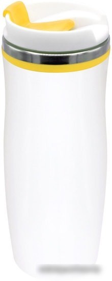 Термокружка UTTA Latte 5003.06 0.42л (белый/желтый)