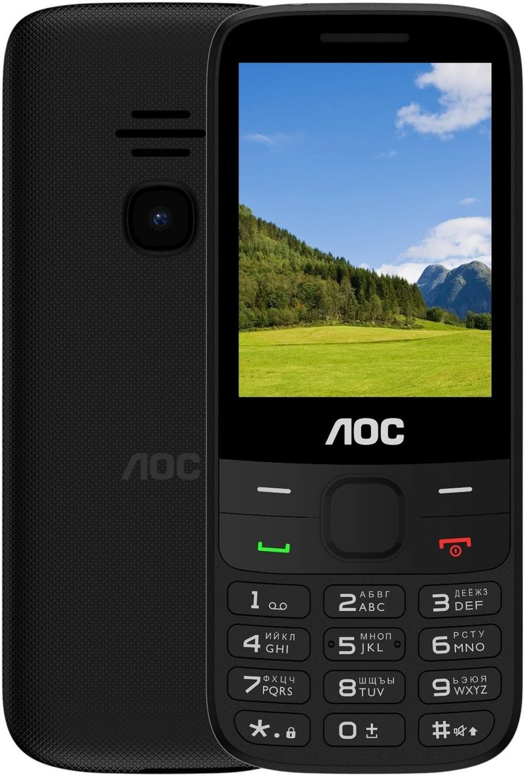 Кнопочный телефон AOC A280 (черный)