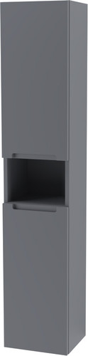 ЗОВ Шкаф-пенал для ванной Дион 150 DP150LAFM7015MKV5 (графит матовый)