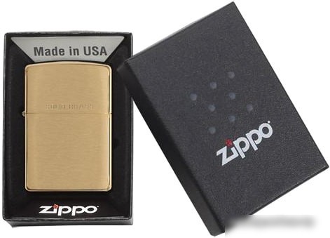 Зажигалка Zippo 204 Brushed Brass