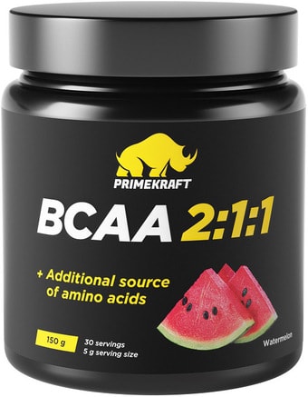 Аминокислоты Prime Kraft BCAA 2:1:1 (150г, арбуз)
