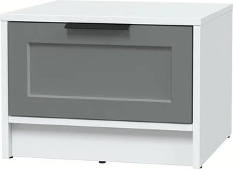 Тумба Интерлиния Концепт Тренд КТ-ТК1-35 (белый платинум/серый)