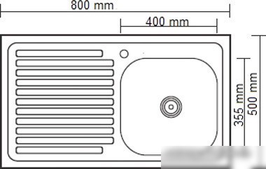 Кухонная мойка Ledeme L98050-R