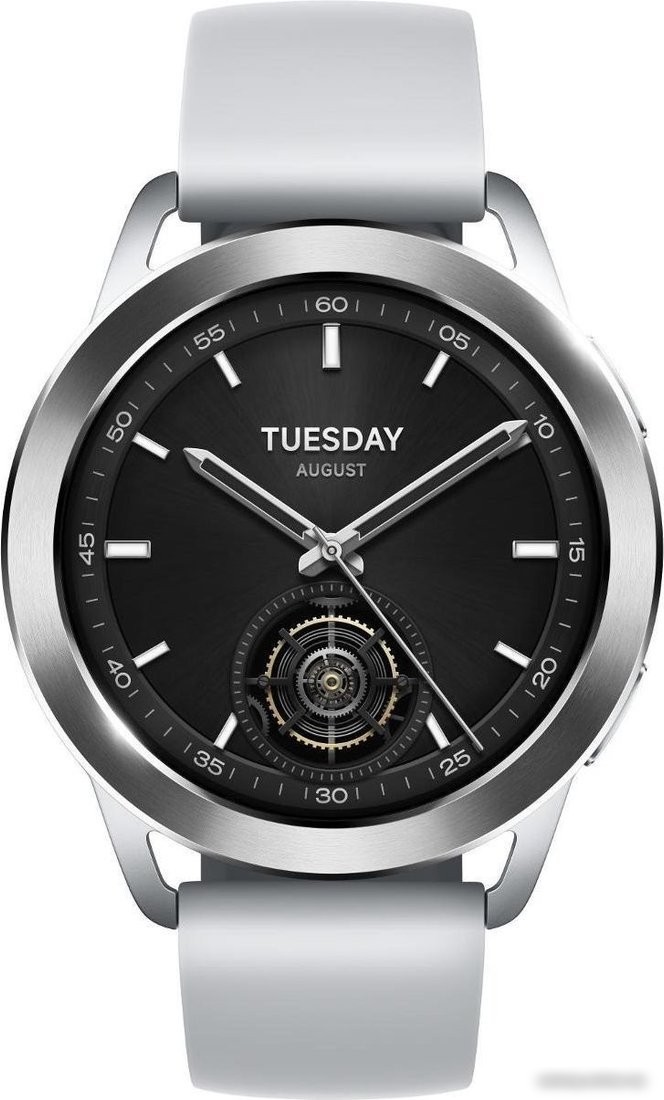 Умные часы Xiaomi Watch S3 M2323W1 (серебристый/серый, международная версия)