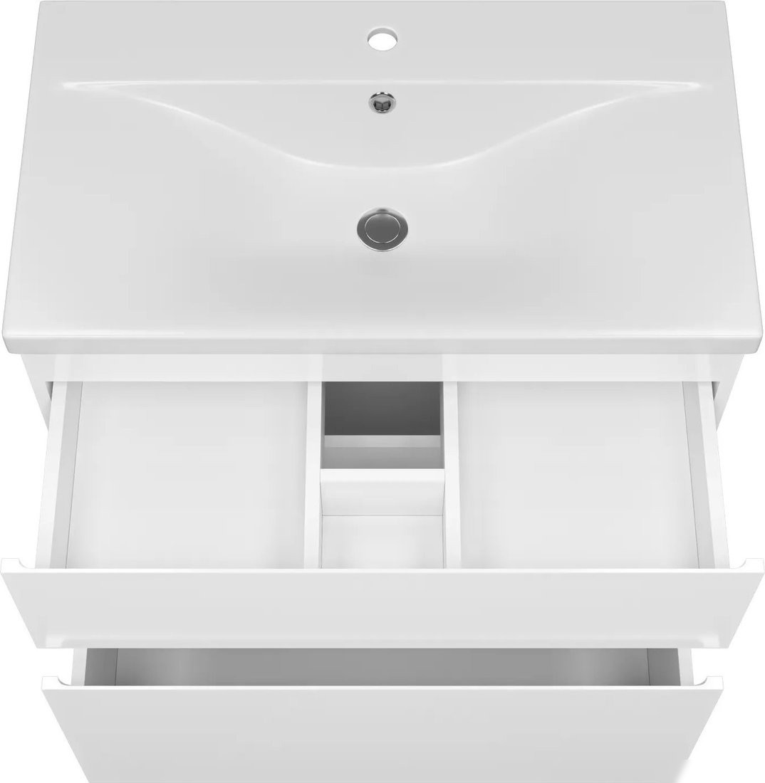 Misty Тумба под умывальник Лаки 80 П-Лак-01080-0112Я+RCW-140380WH