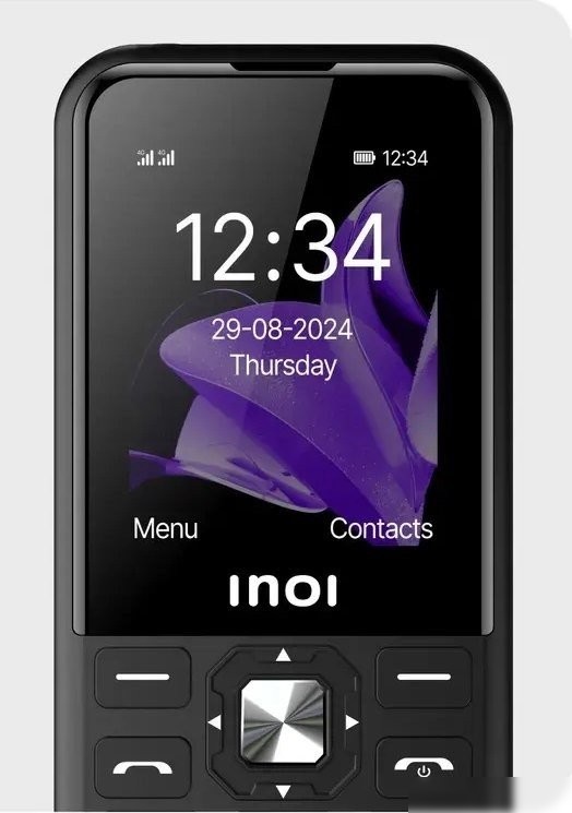 Кнопочный телефон Inoi 340 PowerHub 4G (черный)