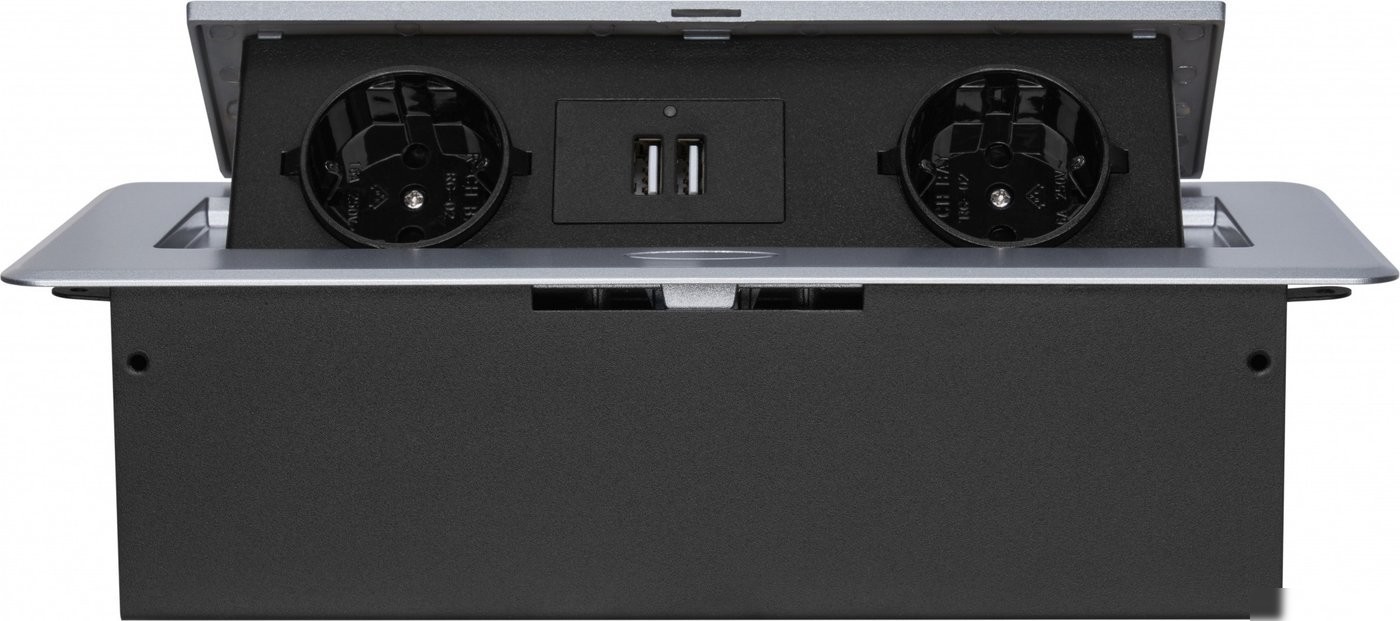 Сетевой фильтр CACTUS CS-SOCKET-EU/USBA-GY