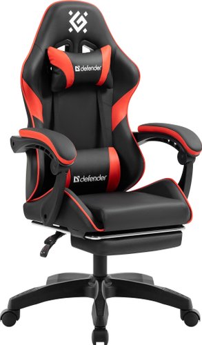 Игровое (геймерское) кресло Defender Serenity (черный/красный)