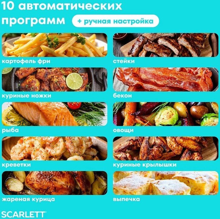 Аэрогриль (аэрофритюрница) Scarlett SC-AF15S07D