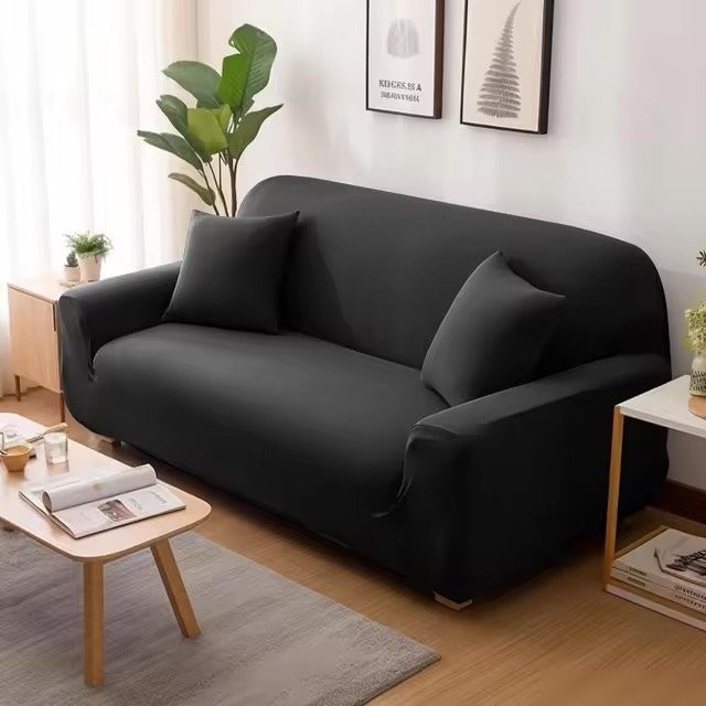 Чехол для дивана Mio Tesoro 190-230см + наволочка ALZH06203-BL (черный)