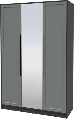 Шкаф распашной Интерлиния Концепт Тренд КТ-Ш3(з) (антрацит/серый)