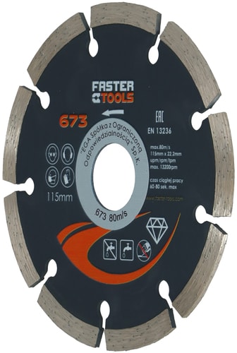 Отрезной диск алмазный Faster Tools 673