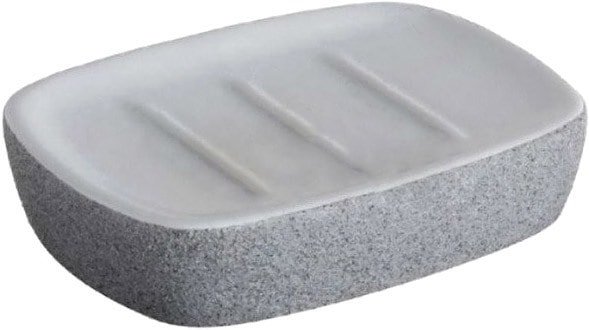 Мыльница Bisk Stone 06312 (серый)