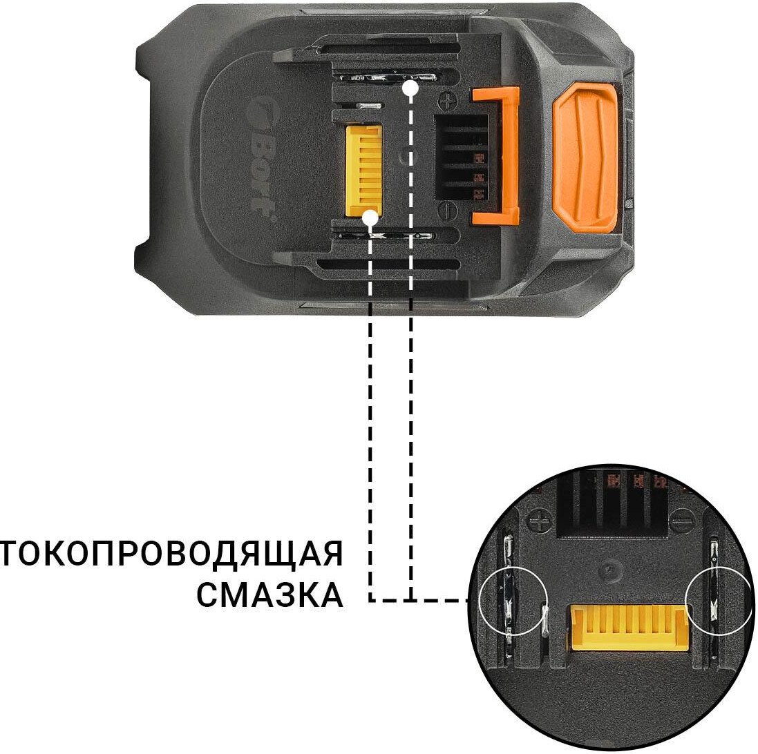 Аккумулятор для инструмента Bort BA-21M 93415902 (21В/2 Ah)