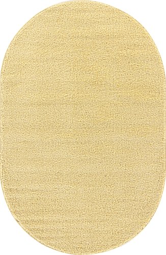 Ковер для жилой комнаты Merinos Lana T600-OVAL-YELLOW 2 (1.5x3)