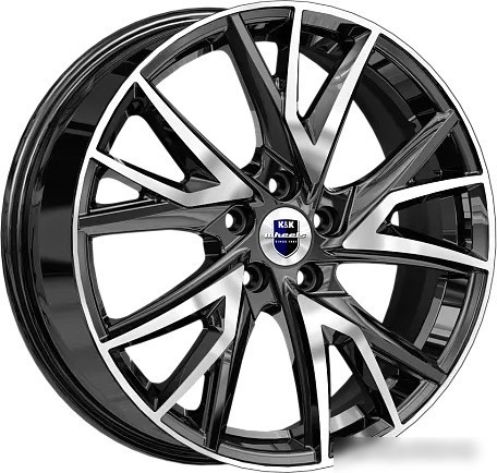 Литые диски K&K КС1054 18x6.5" 5x108мм DIA 65.1мм ET 43мм Алмаз черный