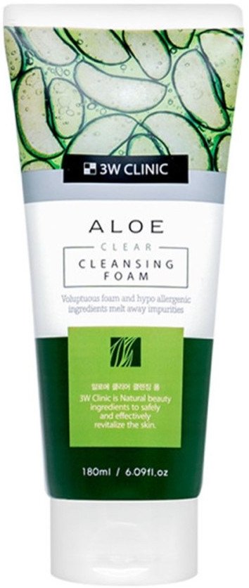 3W Clinic Aloe Clear Cleansing Foam 180 мл