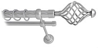 Карниз для штор Lm Decor Вираж 098 2р витой 25/16мм (сатин, 4м)