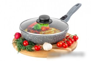 Сковорода Elan Gallery Гармония вкуса 120595 (серый мрамор)