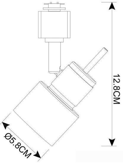 Трековый светильник Arte Lamp Almach A1906PL-1BK