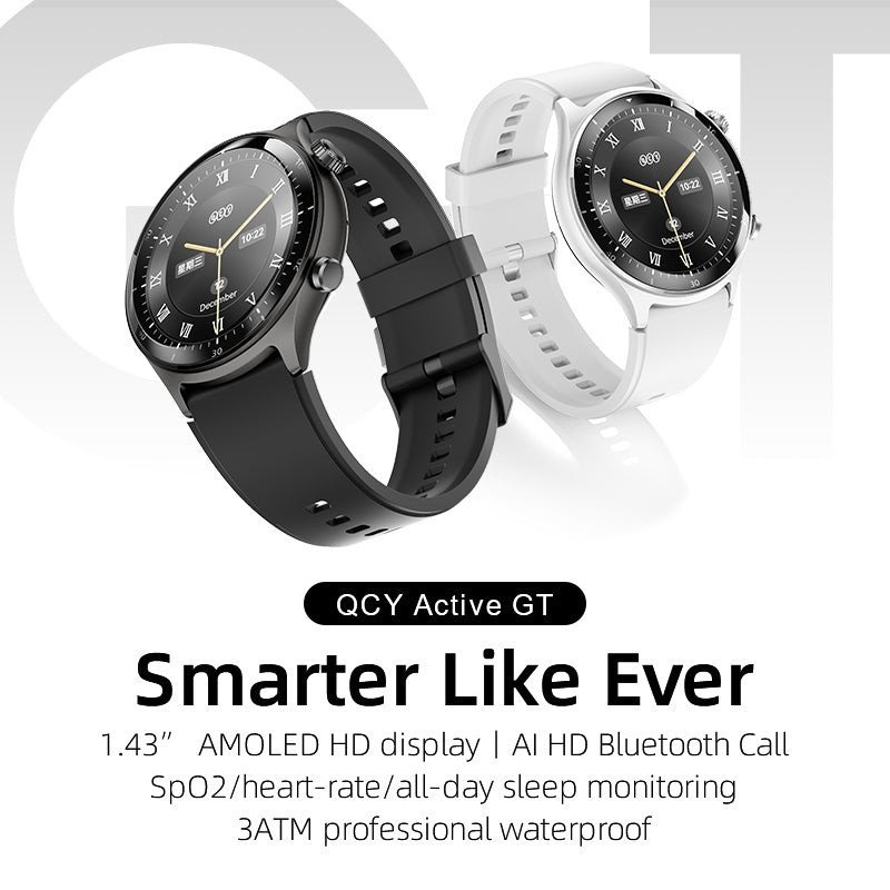Умные часы QCY Watch Active GT (черный)