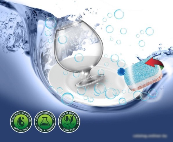 Таблетки для посудомоечной машины Master Fresh 9в1 в растворимой оболочке (60 шт)