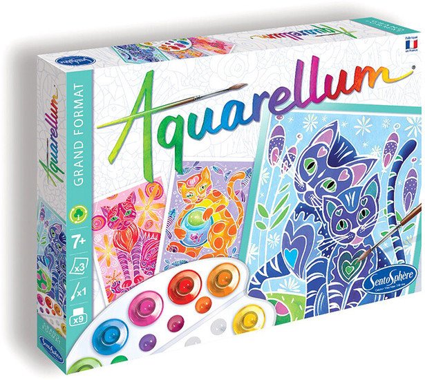 Набор для рисования SentoSphere Aquarellum Кошки 6280