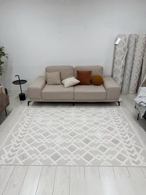 Ковер для детской Radjab Carpet Поло Прямоугольник EN 256 12456RK (0.8x1.5, Cream Beige)