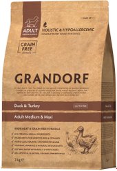 Сухой корм для собак Grandorf Medium & Maxi Breeds Duck & Turkey (с уткой и индейкой) 3 кг