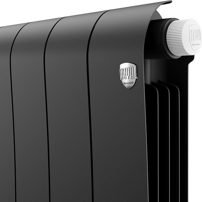 Биметаллический радиатор Royal Thermo Infinity 500 Noir Sable VR80 (6 секций)