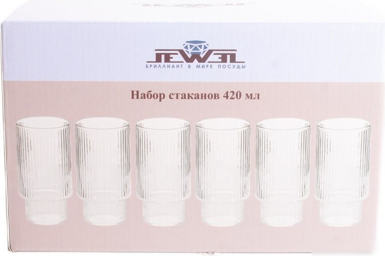 Набор стаканов для воды и напитков Jewel Сильва ПС00119-58 (6шт)