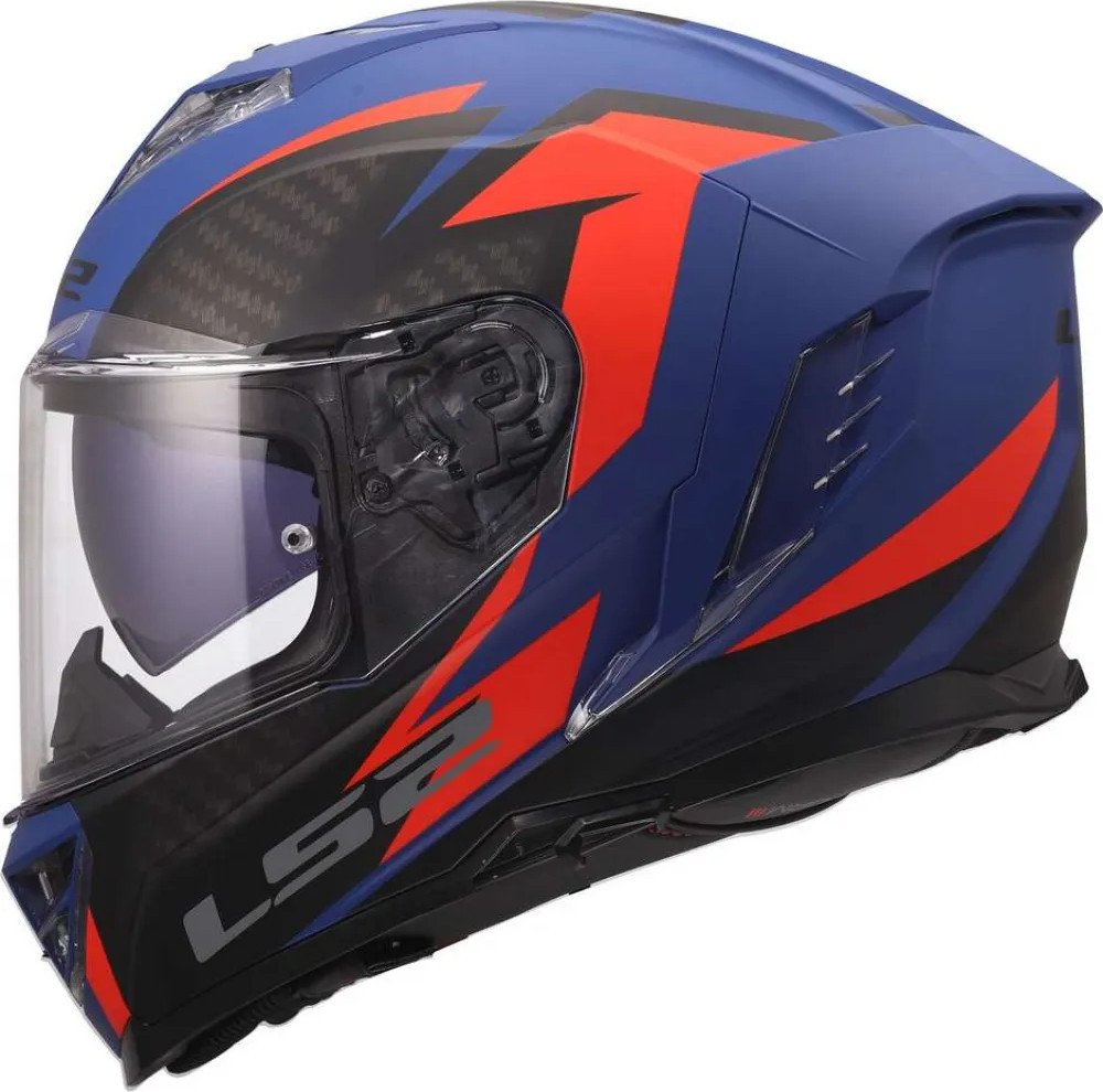 Мотошлем LS2 FF818 Storm III Dynamo (3XL, синий/красный)