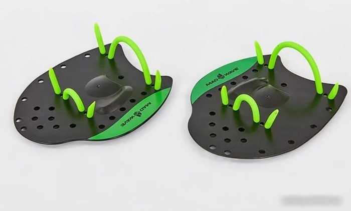 Лопатки для плавания Mad Wave Pro (S (черный)