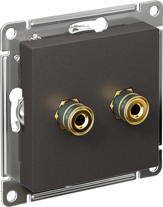 Розетка акустическая Systeme Electric AtlasDesign ATN001487 (базальт)
