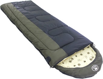 Спальный мешок BalMax Аляска Camping Plus -15 (левая молния, черный/хаки)