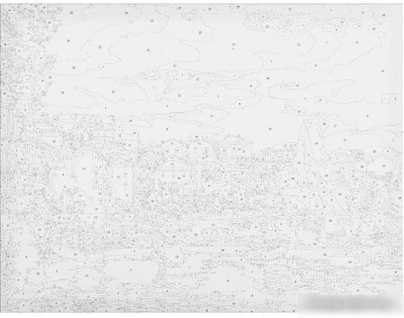 Картина по номерам MultiArt Берег CANV30X40-MULTI16