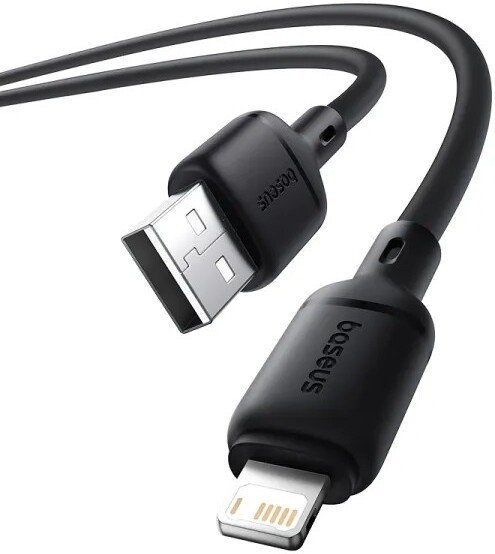 Кабель Baseus Silky Series Fast Charging Cable USB Type-A - Lightning (1 м, черный)