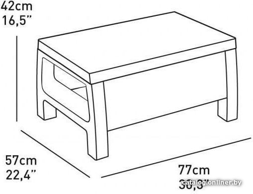 Набор садовой мебели Keter Corfu Set 223204 (графит)