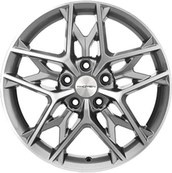 Литые диски Khomen KHW1709 Camry 17x7" 5x114.3мм DIA 60.1мм ET 45мм Gray FP